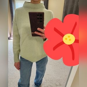 Vince cashmere mock neck sweater xs